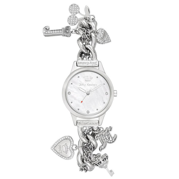Juicy Couture Silver Chain Bracelet with Crystal Charms  display picture 1