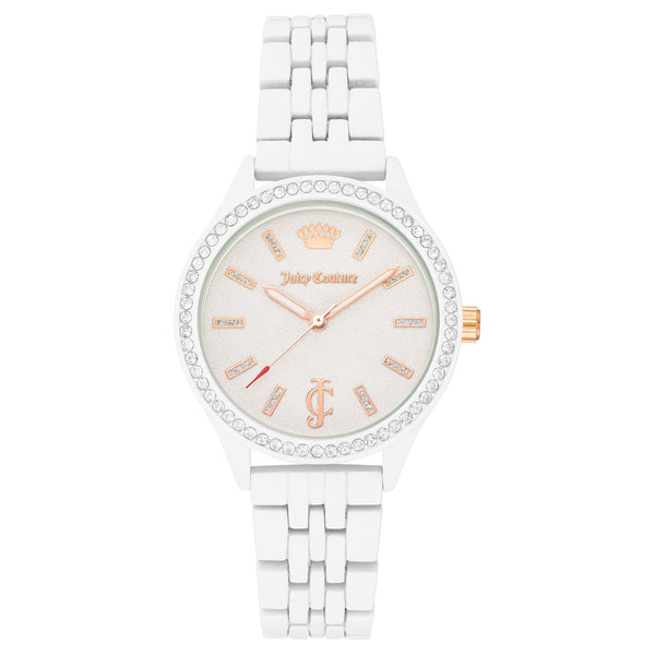 Juicy Couture White Alloy White Dial Women's Watch - JC1376WTRG