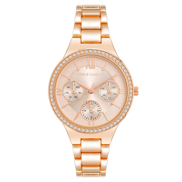 Vince Camuto Rosegold Band Rose Dial Women's Watch - VC5383RGRG
