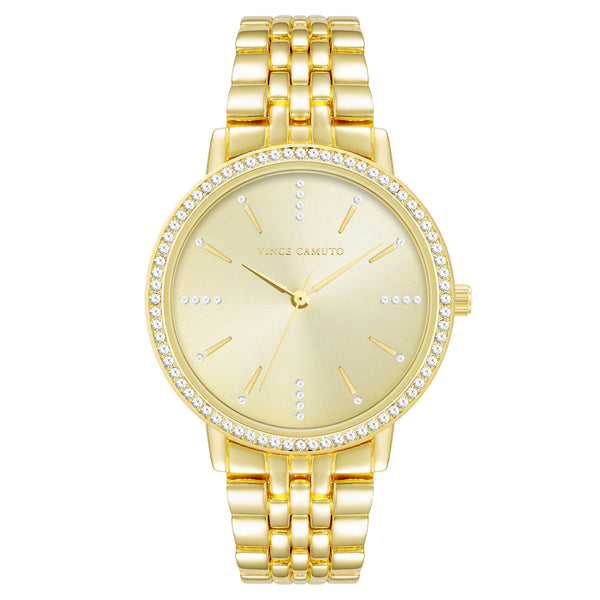 Vince Camuto Gold Band Champagne Dial Women's Watch - VC5386CHGP