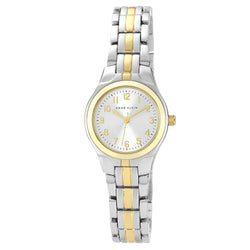 Anne Klein Two-Tone Band Silver Dial Women's Watch - 105491SVTT