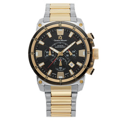 Giorgio Milano Two-Tone Steel Black Dial Chronograph Men's Watch - 206STG3