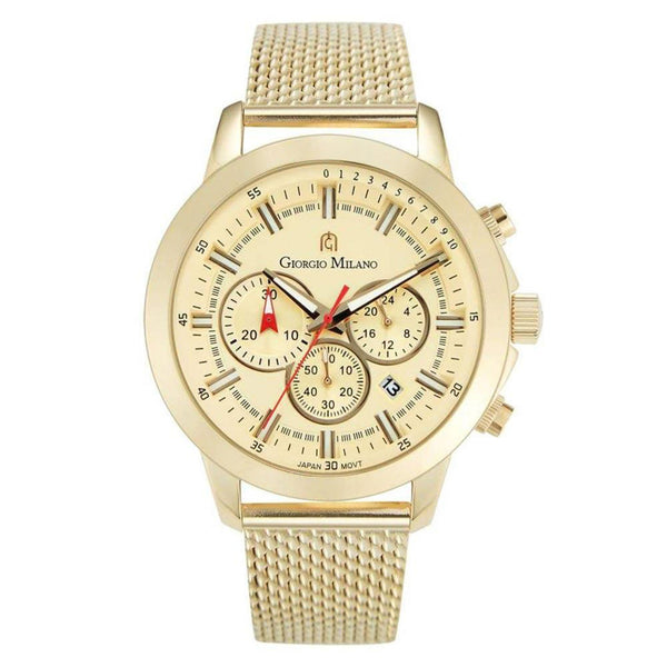 Giorgio Milano Gold Mesh Chronograph Men's Watch - 224SG5