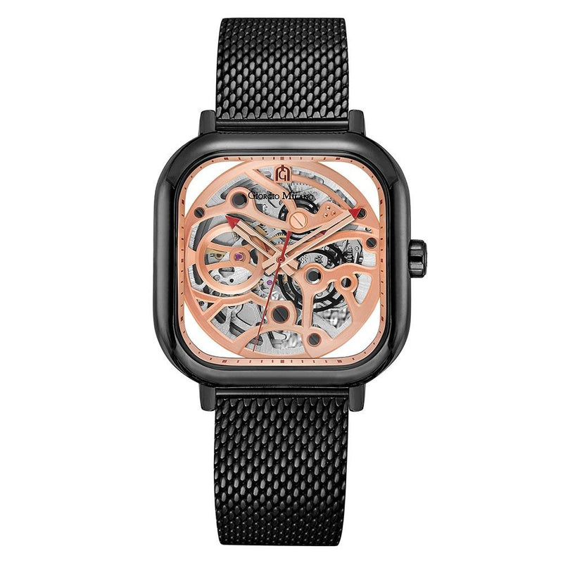 Giorgio Milano Black Mesh Automatic Men's Watch - 229SBK15