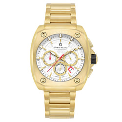 Giorgio Milano Gold Stainless Steel White Dial Chronograph Men's Watch - 235SG02