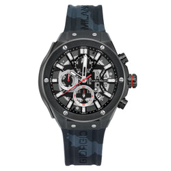 Giorgio Milano Black Camouflage Silicone Chronograph Men's Watch - 240SBK327