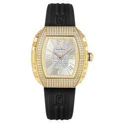 Giorgio Milano Black Silicone Silver Dial Women's Watch - 242SG213