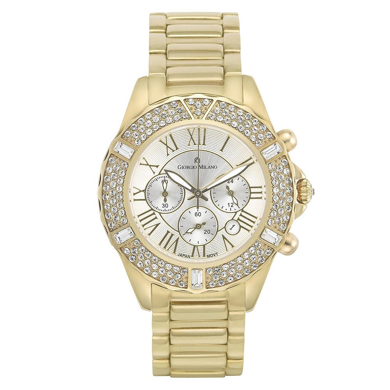 Giorgio Milano Gold Steel Chronograph Women's Watch - 738SG02