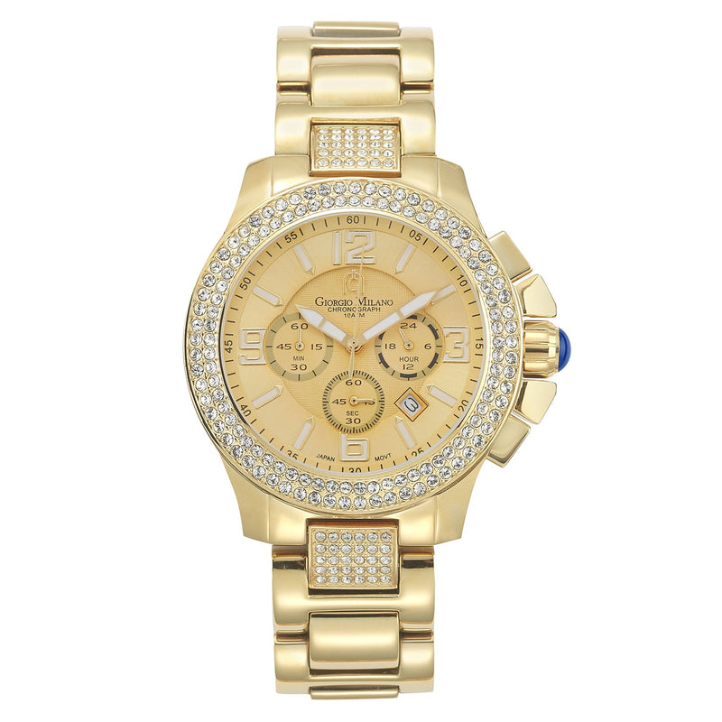 Giorgio Milano Gold Stainless Steel Chronograph Unisex Watch - 839SG05