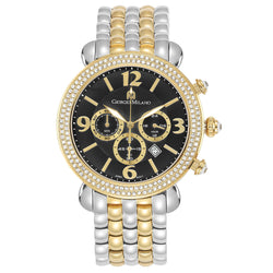 Giorgio Milano Two-Tone Steel Black Dial Chronograph Women's Watch - 944STG03
