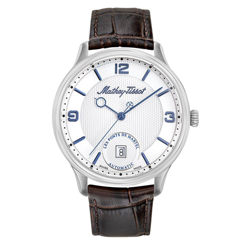 Mathey-Tissot Edmond Automatic 3D 42 mm Leather Swiss Made Men's Watch - AC1886AI