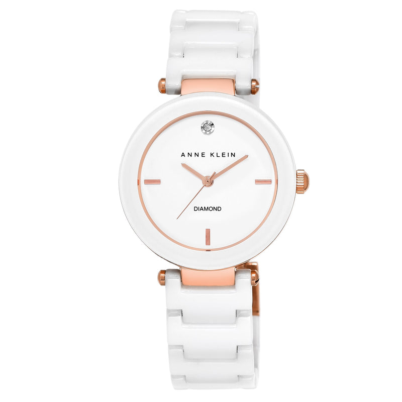 Women's watch white ceramic band discount