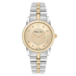 Mathey-Tissot Artemis Stainless Steel Golden Dial Swiss Made Women's Watch - D1086BDI