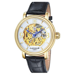 Earnshaw Longcase Automatic Leather Mens Watch - ES-8011-04
