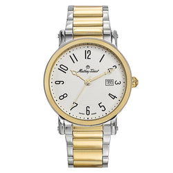 Mathey-Tissot City Two-Tone Steel White Dial Swiss Made Men's Watch - H611251MBG