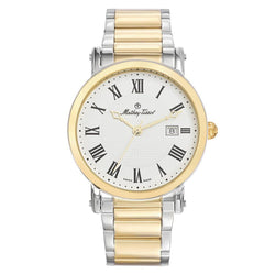 Mathey-Tissot City Metal Stainless Steel White Dial Swiss Made Men's Watch - HB611251MBR