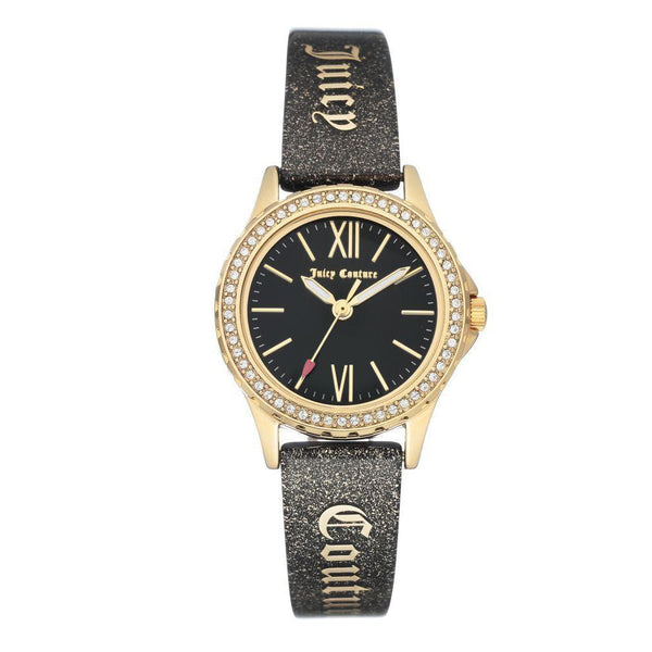 Juicy Couture Gold Steel with Swarovski Crytals Ladies Watch - JC1068BKBK
