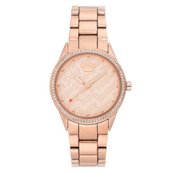 Juicy Couture Rose Gold Steel with Swarovski Crystals Ladies Watch - JC1174RGRG