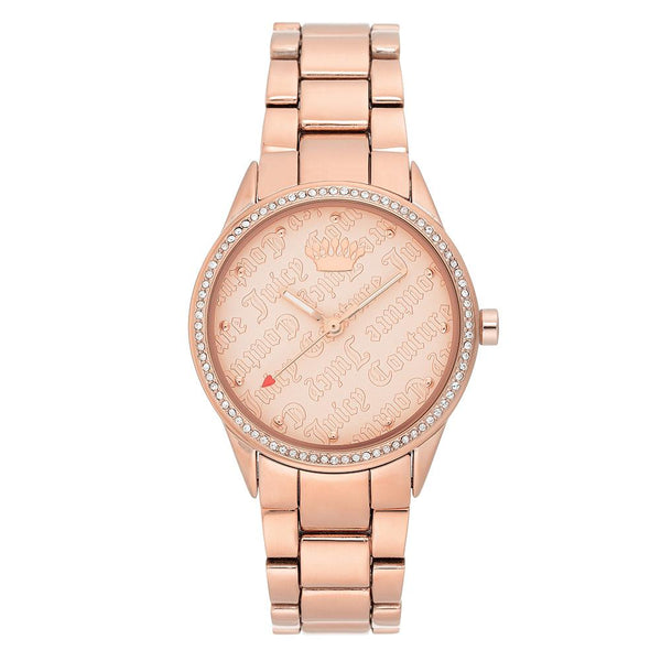Juicy Couture Rose Gold Steel with Swarovski Crystals Ladies Watch - JC1174RGRG
