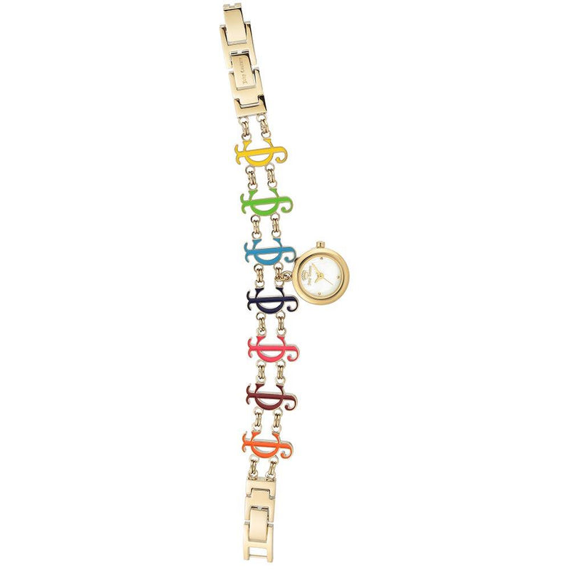 Juicy Couture Multi-Colour Chain Bracelet White Mother of Pearl Women's Watch - JC1152GPCH