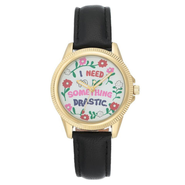 Juicy Couture White Dial with Floral Pattern Women's Watch - JC1258GPBK