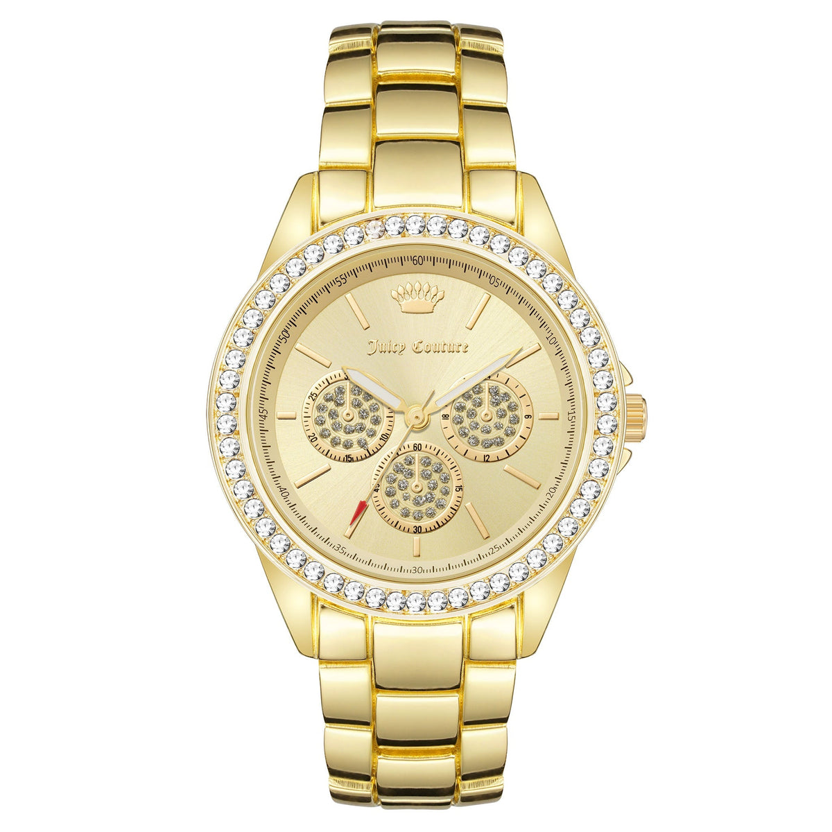 Juicy Couture White Band Glitter Dial Women