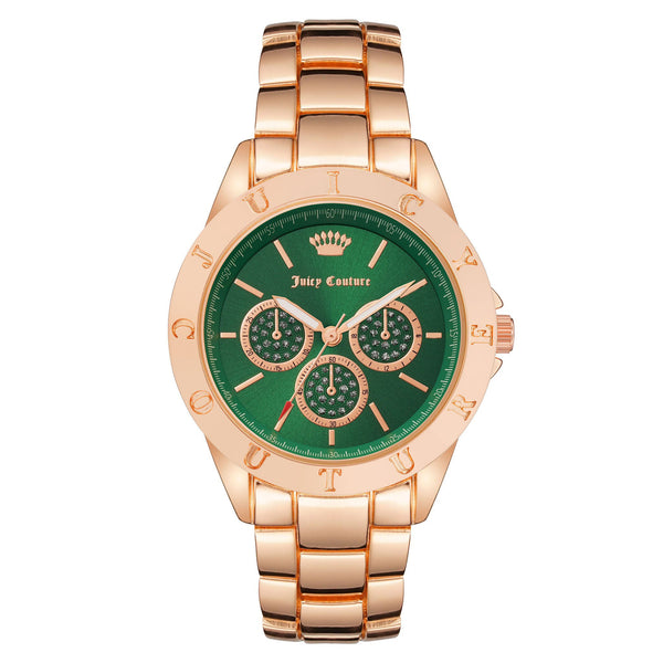 Juicy Couture Black Label Watch Rainbow & White Crystals Green Face Rose Gold Juicy Couture | Accessories | Juicy Couture Black Label  main image 3