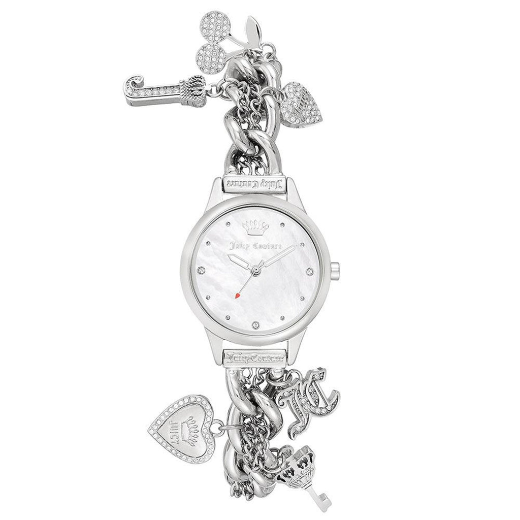 Juicy Couture Silver Chain Bracelet with Crystal Charms  display picture 1