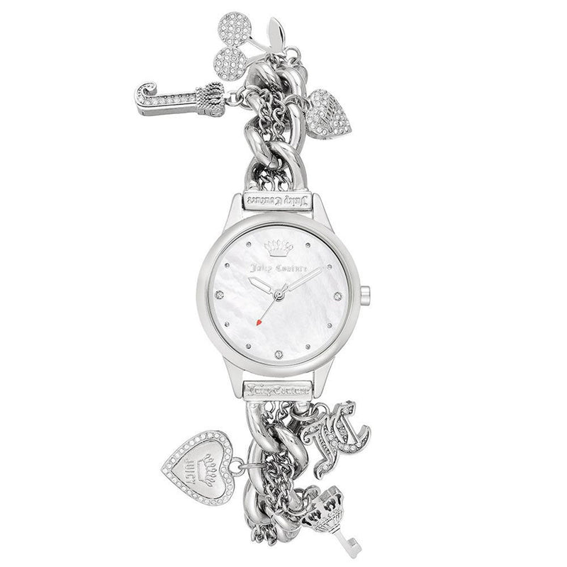 Juicy Couture Silver Chain Bracelet with Crystal Charms  display picture 1