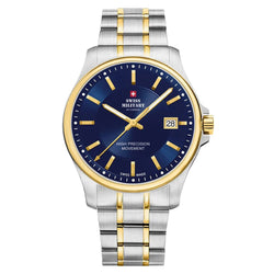 Swiss Military Two-tone Steel Blue Dial Men's Watch  - SM30200.06