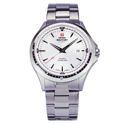Swiss Military Stainless Steel Silver Dial Men's Watch - SMP34056.02