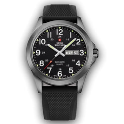 Swiss Military Black Silicone Men's Watch - SMP36040.20
