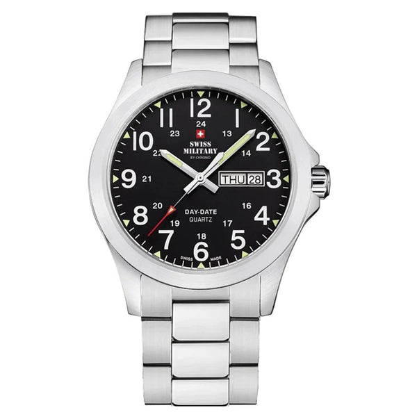 Swiss Military Wristwatch round with leather strap orologio Donna Analogico Al quarzo con cinturino in Pelle di vitello SM30201.10