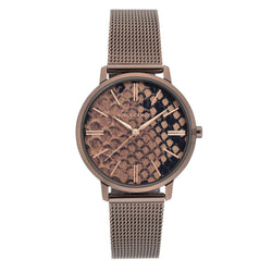Vince Camuto Brown Mesh Ladies  Watch - VC5345BNBN