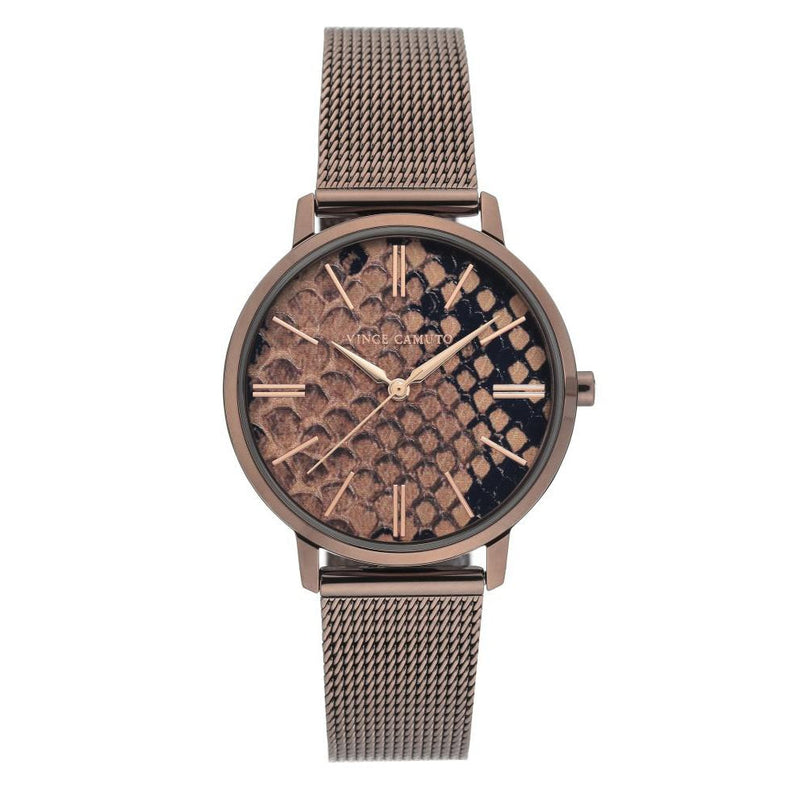 Vince Camuto Brown Mesh Ladies  Watch - VC5345BNBN