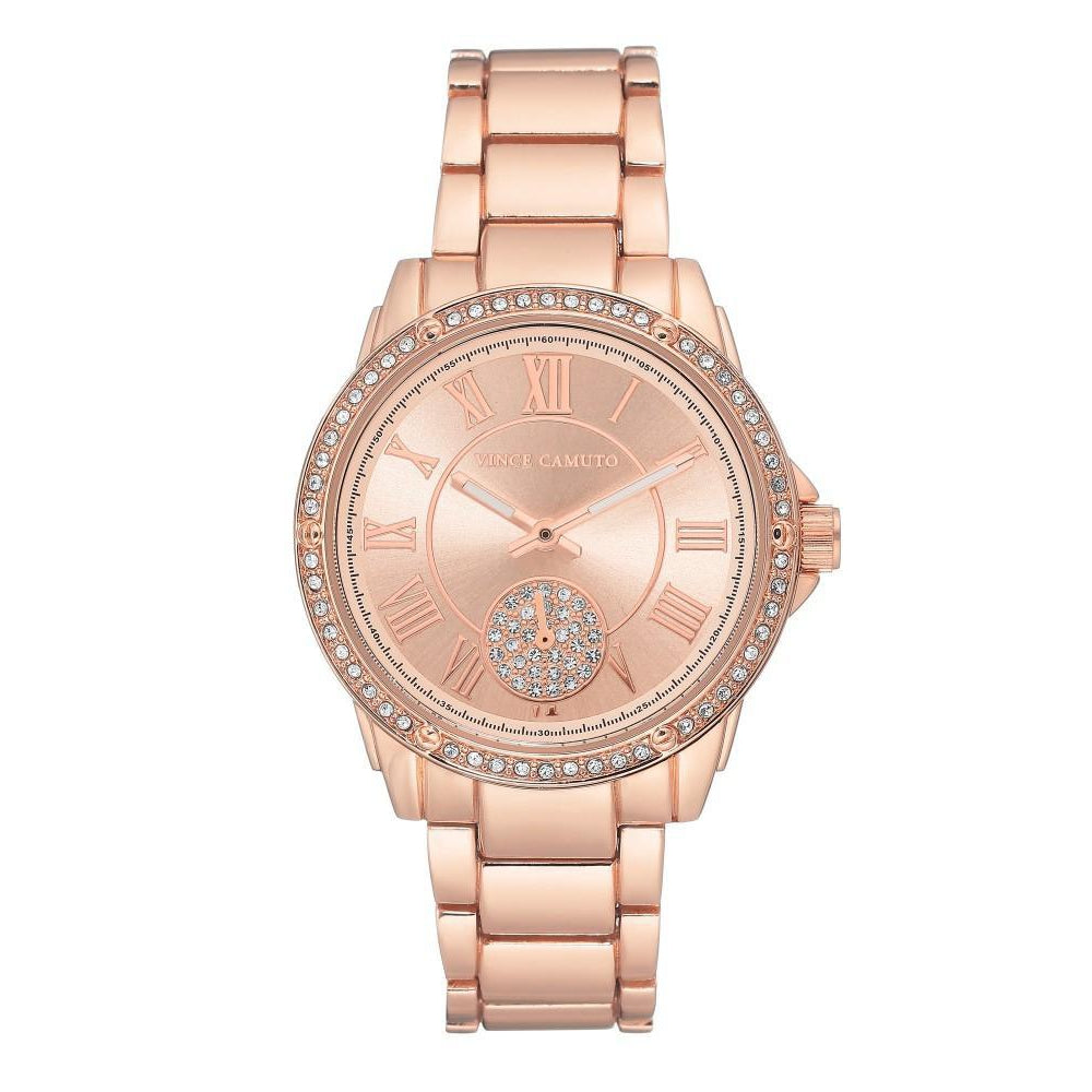 Vince Camuto rose gold watch VINCE CAMUTO rose gold tone pave rhinestone womens watch nwt  main image 3