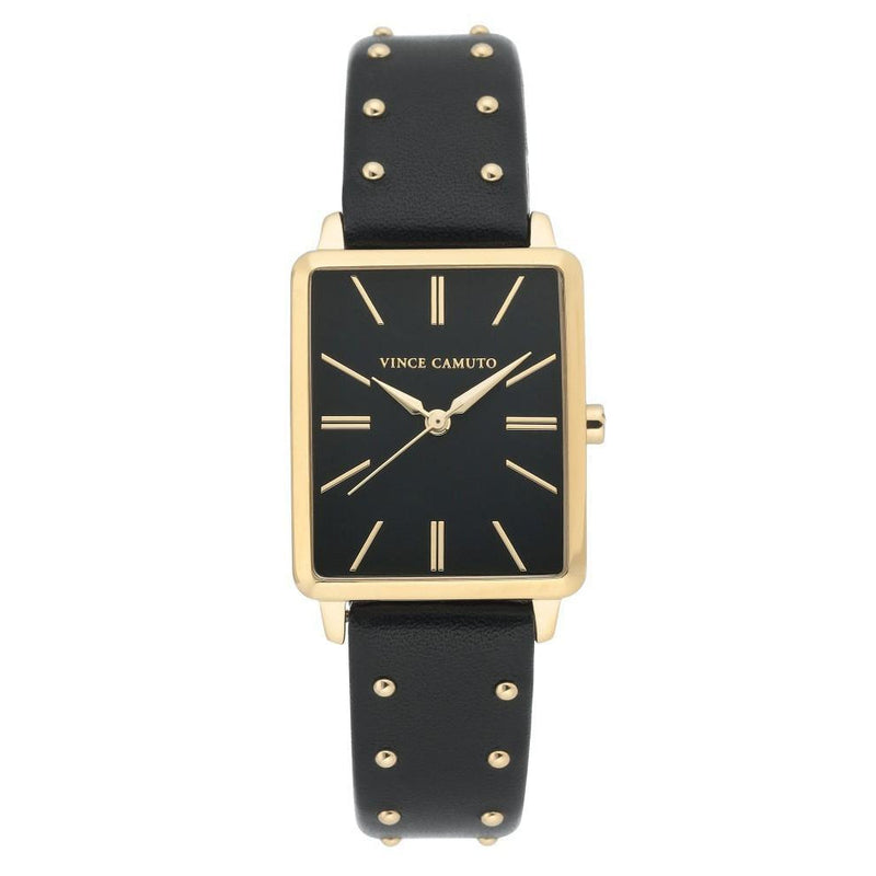 Vince Camuto Black Vegan Leather Women's Watch - VC5410BKBK