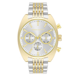Vince Camuto Two-Tone Band Silver Dial Multi-function Men's Watch - VC1040WTTT