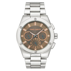 Vince Camuto Silver Steel Men's Watch - VC1104GYSV