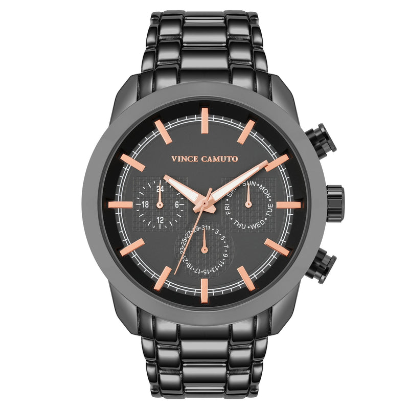 Vince Camuto Gunmetal Band Multi-function Men's Watch - VC1122DGDG