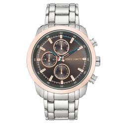 Vince Camuto Silver Steel Men's Watch - VC1133GYSV