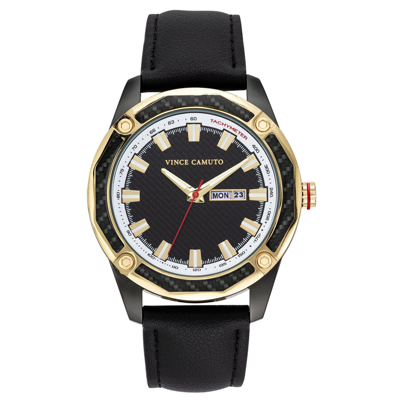 Vince Camuto Silicone Black Dial Men s Watch VC8038DTBKBK