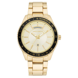 Vince Camuto Goldtone Champagne Dial Men's Watch - VC8042CHGP