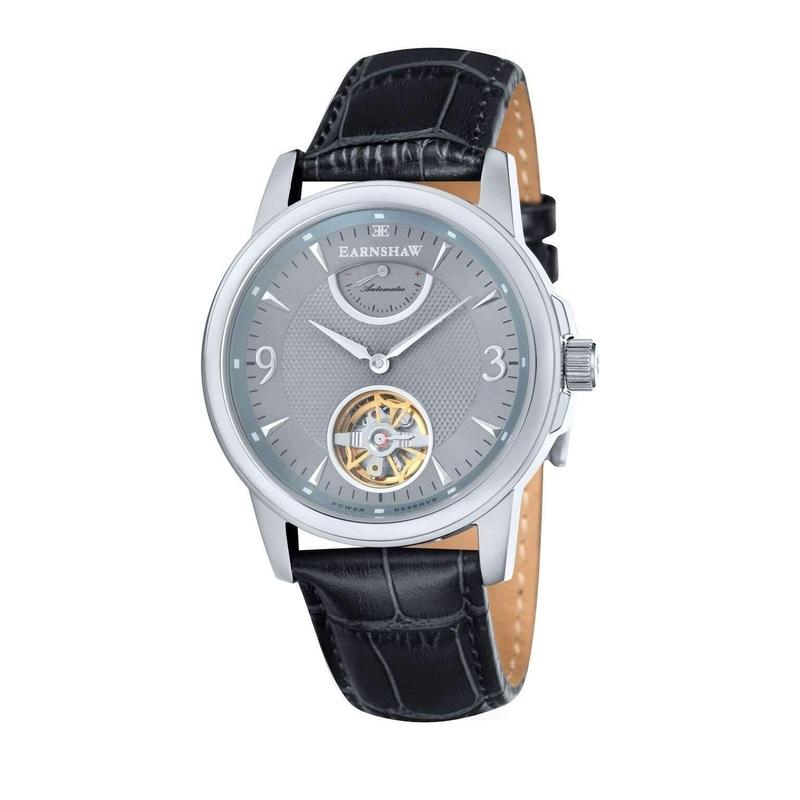 Earnshaw Flinders Automatic Leather Mens Watch - ES-8014-06