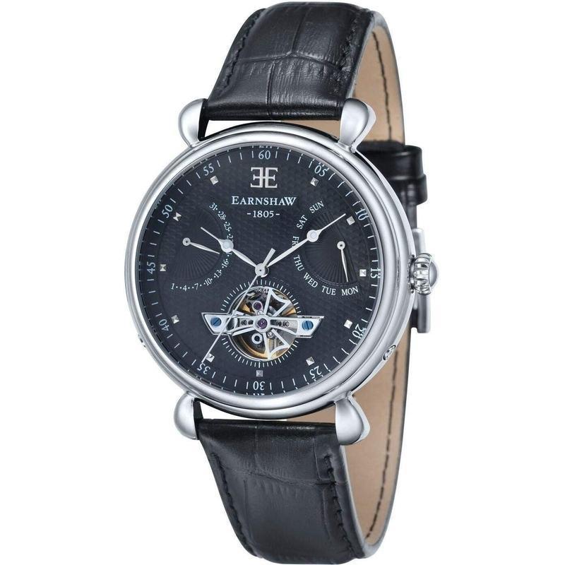Earnshaw Leather Automatic Men's Watch - ES-8046-01