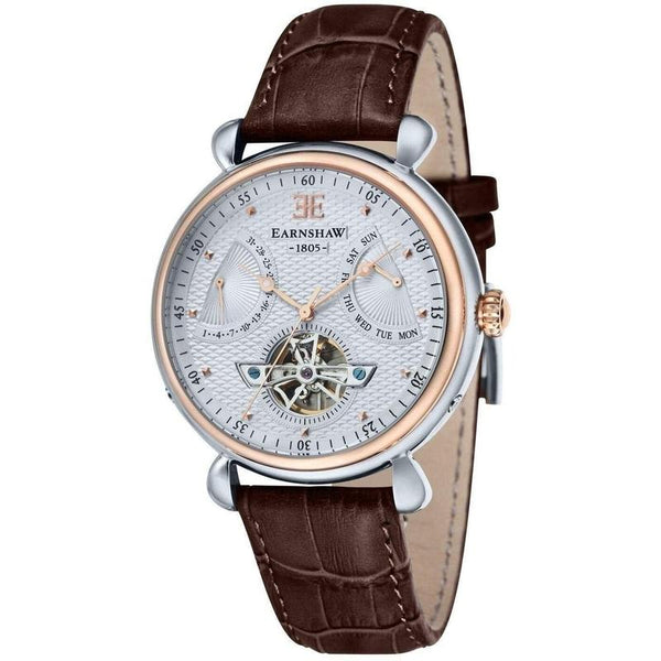 Earnshaw Leather Automatic Men's Watch - ES-8046-04