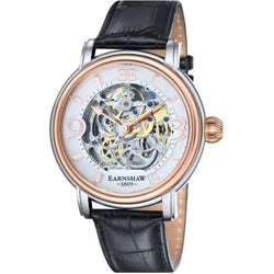 Earnshaw Longcase Automatic Leather Men's Watch - ES-8011-06