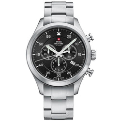 Swiss Military Steel Chrono Sports Men's Watch - SM34076.01