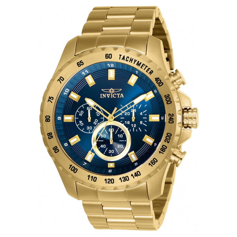 Invicta Speedway Stainless Steel Gold Dial Men's Watch - 24213