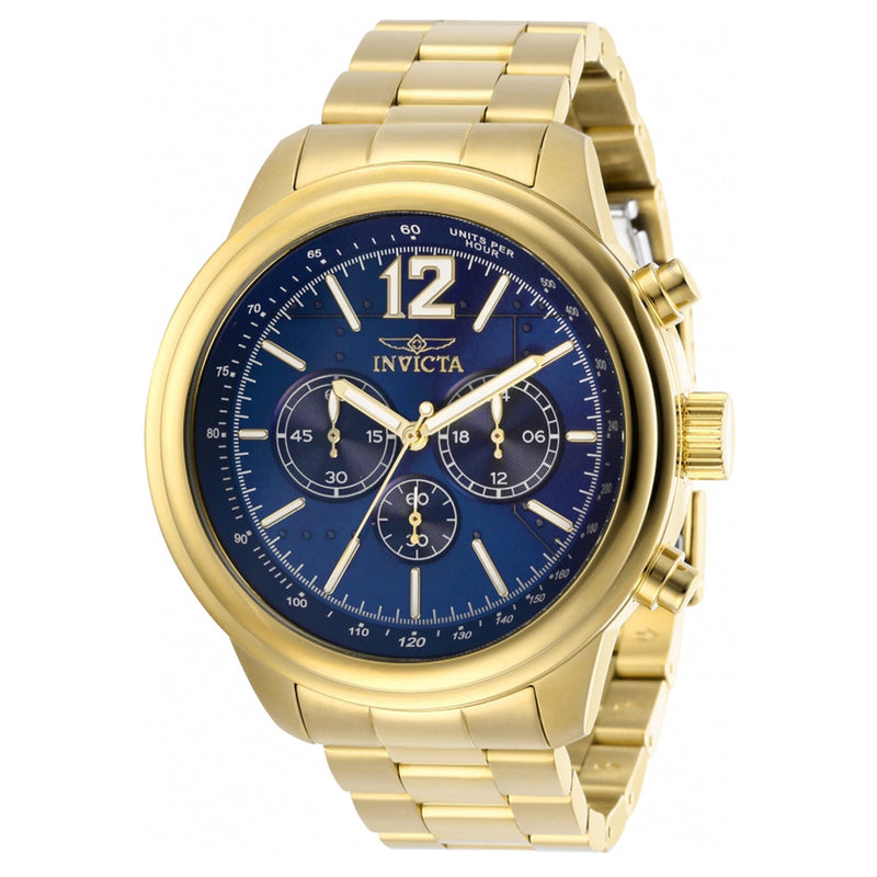 Invicta Aviator Stainless Steel Blue Dial Men's Watch - 28896